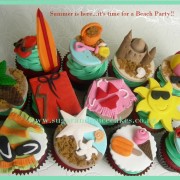 Beach themed Cupcakes