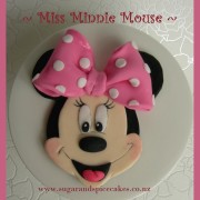 Minnie Mouse Fondant Cake Topper