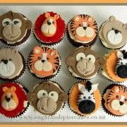 Animal Faces Cupcakes