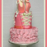 ballerina cake ballet slippers 1