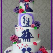 Love Story Silhouette Cake $1200