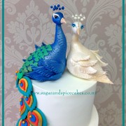 Peacock Wedding cake $600