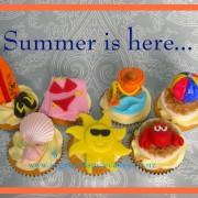Summer themed cupcakes