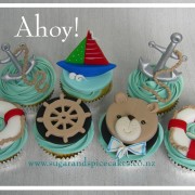 Teddy Sailor Nautical Cupcakes