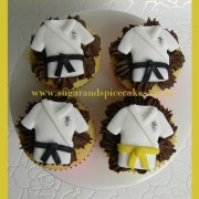 Karate Gi Cupcakes