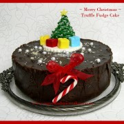Christmas Truffle Fudge Cake